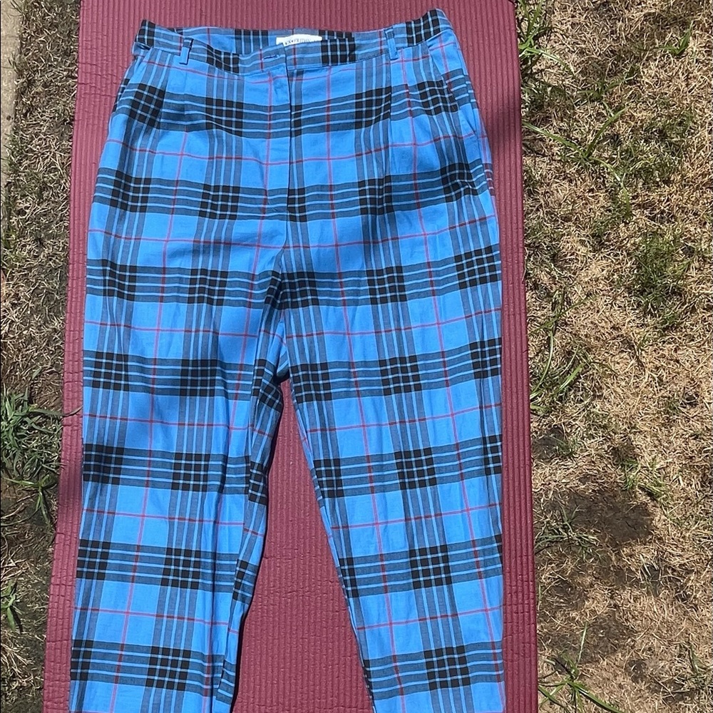 Plaid dolls kill blue pants